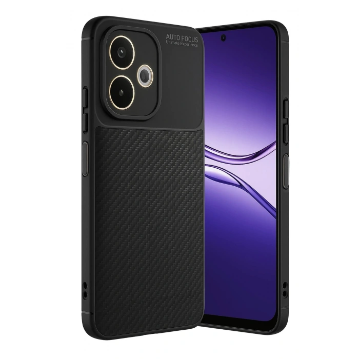 Durukar®   A5 Pro 4G Kılıf Auto Focus Karbon Kapak - Siyah