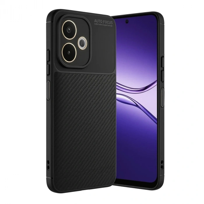 Durukar®   A5 Pro 4G Kılıf Auto Focus Karbon Kapak - Siyah