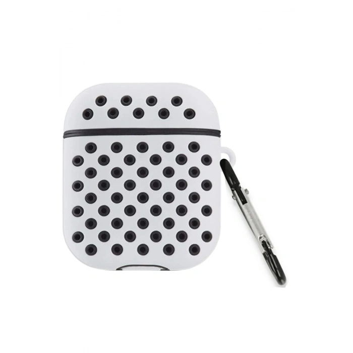 Durukar®  Airpods 2 (2.nesil) Spor Delikli Kılıf - Gri-Siyah