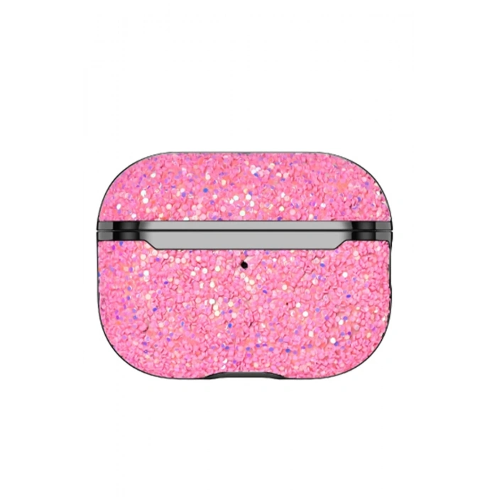 Durukar®  Airpods Pro 2 (2.nesil) Bright Simli Airpods Kapak - Pembe