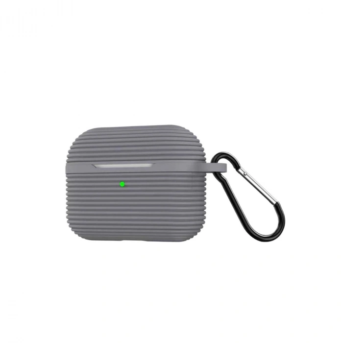 Durukar®  Airpods Pro 3 (3.nesil) Raven Silikon Kılıf - Gri