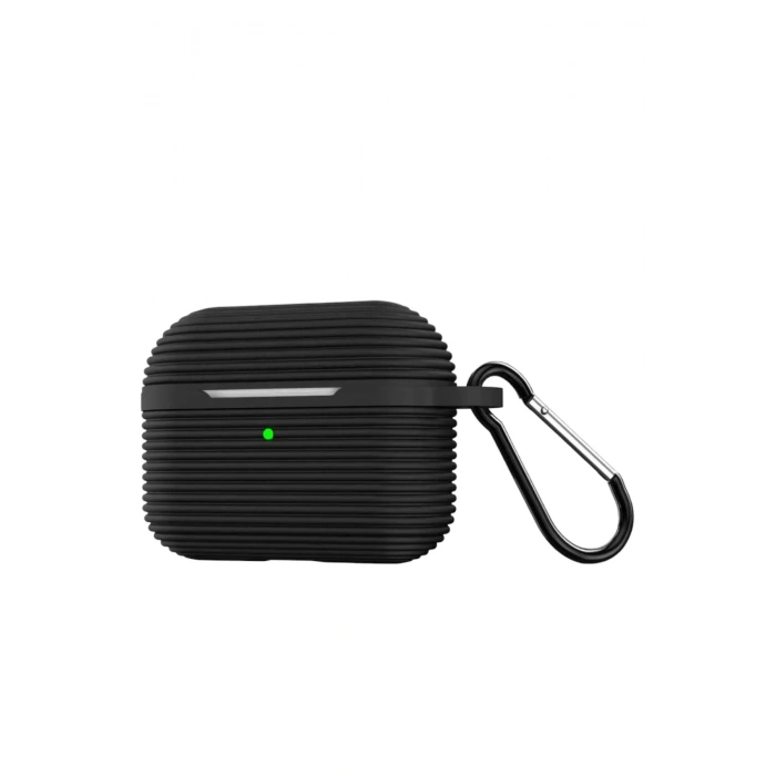Durukar®  Airpods Pro 3 (3.nesil) Raven Silikon Kılıf - Siyah