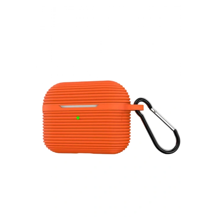 Durukar®  Airpods Pro 3 (3.nesil) Raven Silikon Kılıf - Turuncu