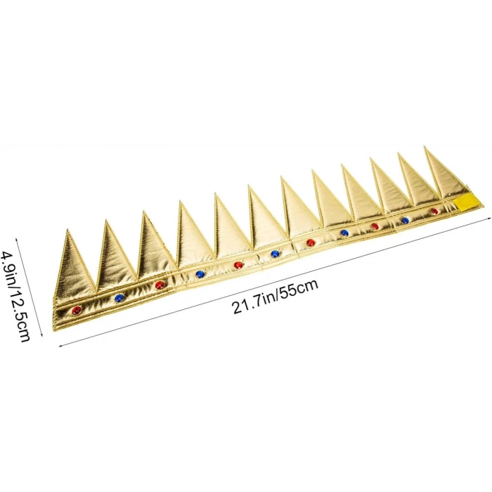 Durukar® Altın Renk Eva Yumuşak Kral Kraliyet Tacı Yetişkin Çocuk Uyumlu 55 cm