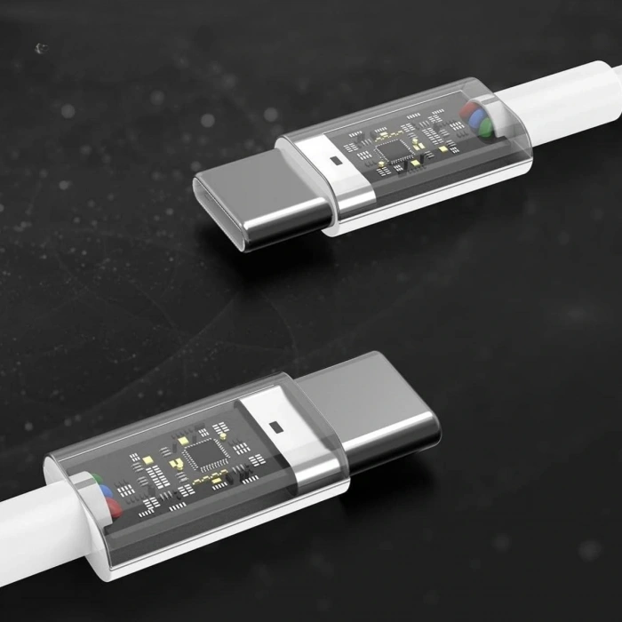 Durukar® Apple 15/15 Pro Type-C to Type-C Hasır Örgü Hızlı Şarj Kablosu (1m)