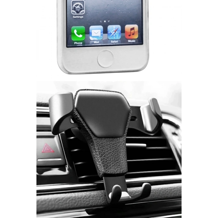 Durukar®  Araç İçi Klima Izgarasına Takılabilen Plastik Oto Telefon Tutucu Gravity