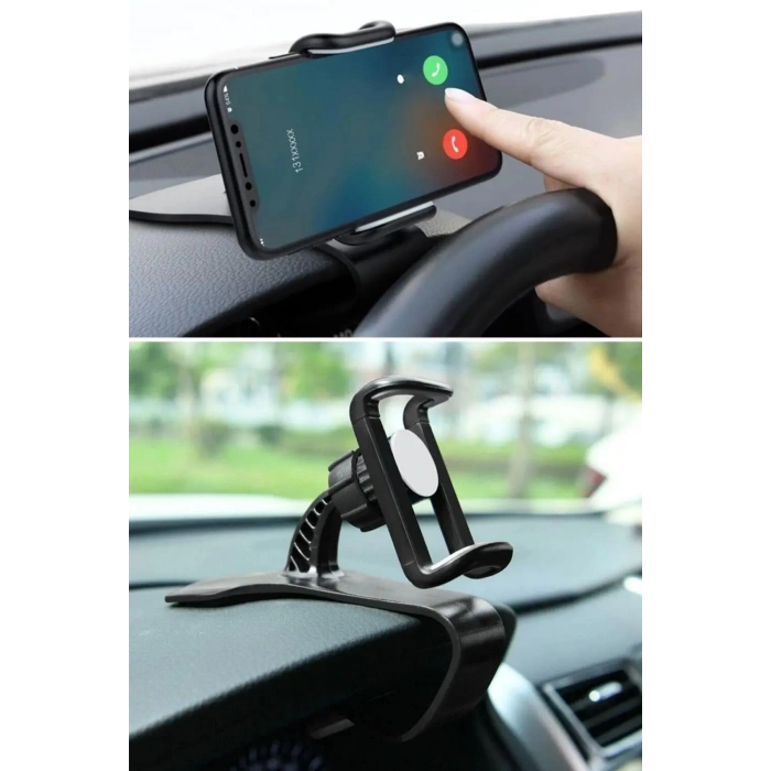 Durukar® Araç İçi Konsola Takılan Döner Başlıklı Telefon Kıskacı Telefon Tutucu