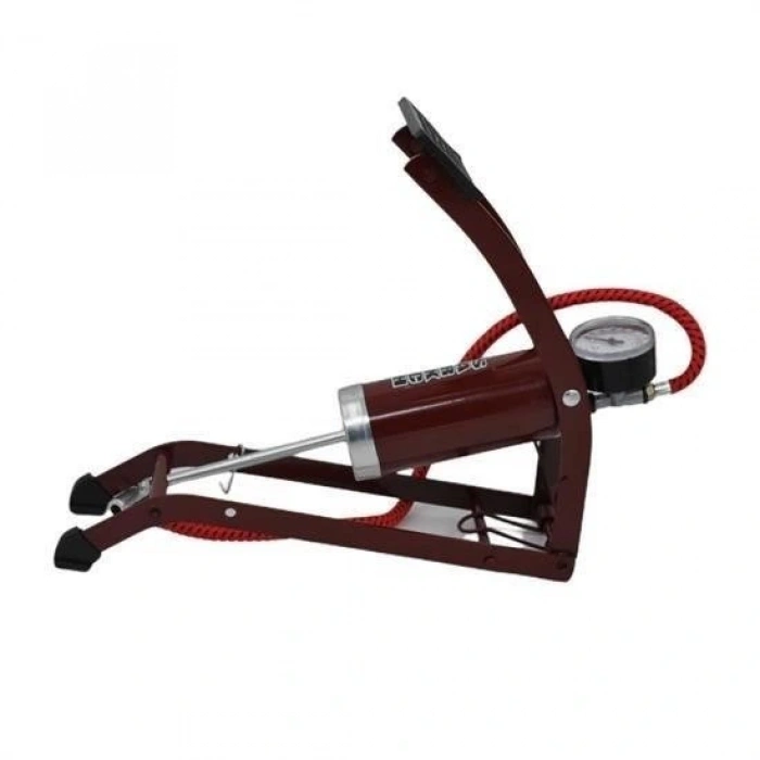 Durukar® Basınç Göstergeli Ayak Pompası Araba Bisiklet Motor Lastik Pompası