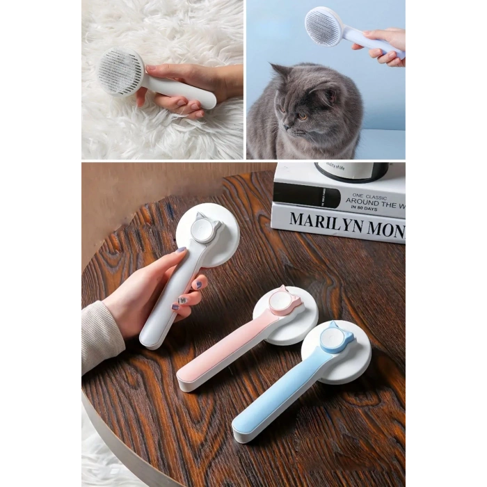 Durukar® Basmalı Kedi Köpek Tüy Toparlayıcı Masaj Etkili Pet Fırçası