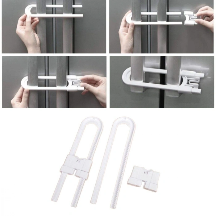 Durukar® Bebek Çocuk Çekmece ve Dolap Koruma Raylı Güvenlik Sistemi Emniyet Kilidi