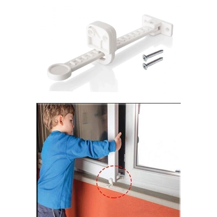 Durukar® Bebek Çocuk Evcil Hayvan Güvenlik Ayarlanabilir Koruyucu Pencere Havalandırma Kilidi