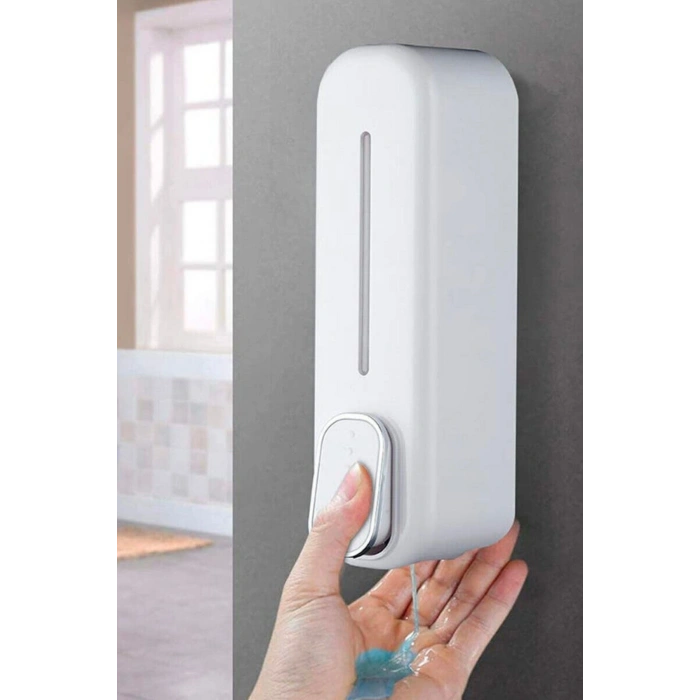 Durukar ® Beyaz Duvara Monte Sıvı Sabunluk Dispenser 300 ml