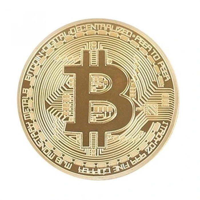 Durukar® Bitcoin Madeni Hatıra Parası Madeni Bitcoin Hediye Sikke Para