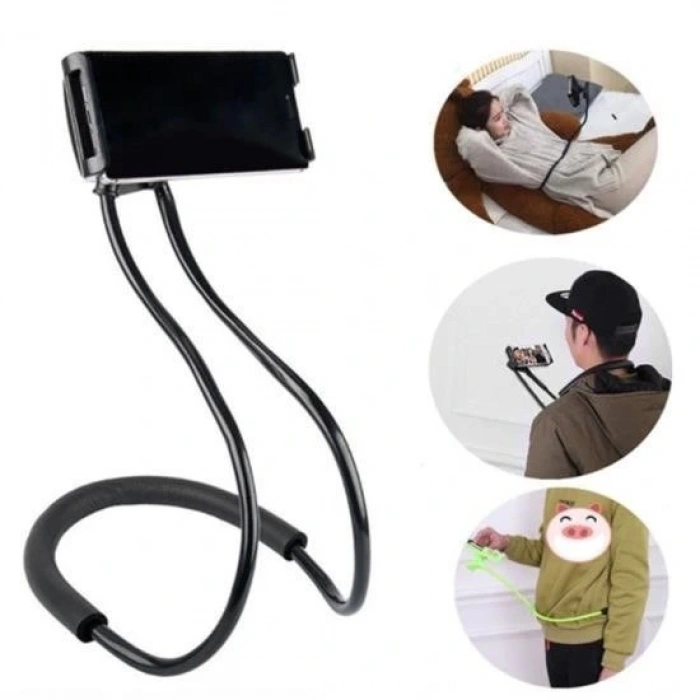 Durukar® Boyuna Asılan Ergonomik 360 Derece Cep Telefonu Tutucu Stand