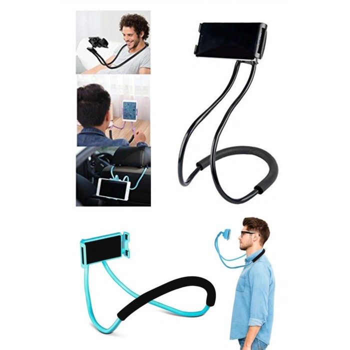 Durukar® Boyuna Asılan Ergonomik 360 Derece Cep Telefonu Tutucu Stand