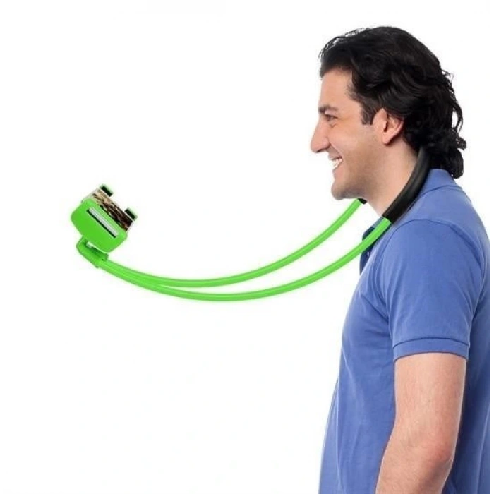 Durukar® Boyuna Asılan Ergonomik 360 Derece Cep Telefonu Tutucu Stand