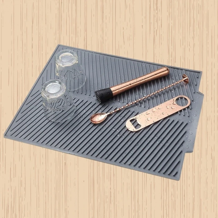 Durukar® Büyük Bulaşık Kurutma Matı,Silikon Bulaşık Kurutma Matı Çok Amaçlı Tezgah Üstü Mat