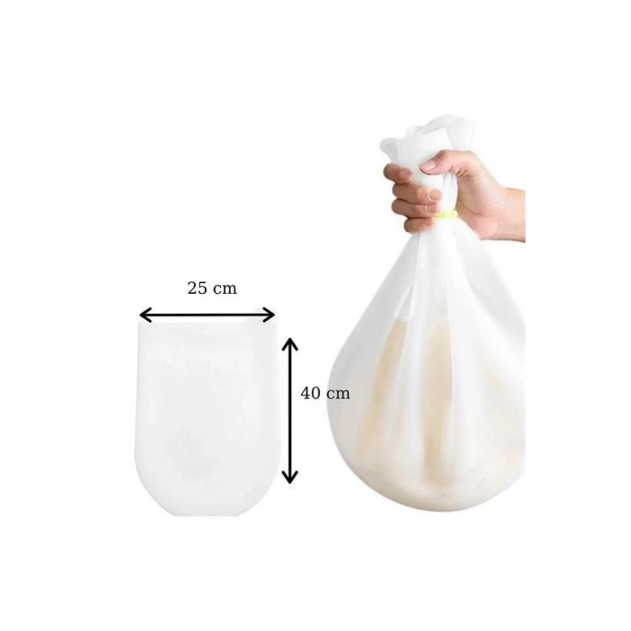 Durukar® Large Dough Bag Transparent Silicone Dough Kneading Bag Bread Pasta Dumpling Dough Easy