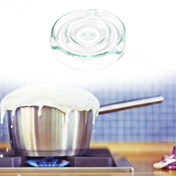 Durukar® Glass Milk Boiling and Overflow Prevention Apparatus – Spill-Free Safe Boiling, Heat Resistant Glass