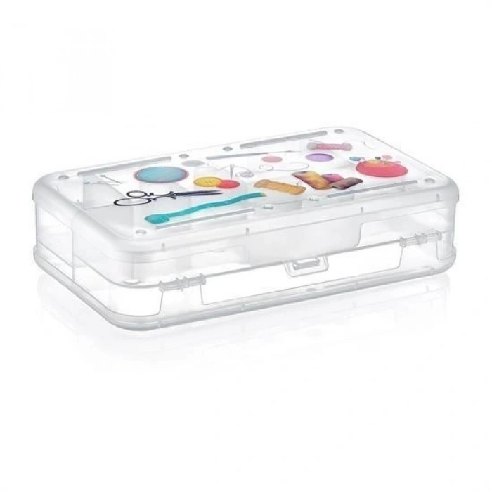 Durukar® Double-Sided Compartmentalized Hobby Sewing Box Ardunio Material Box