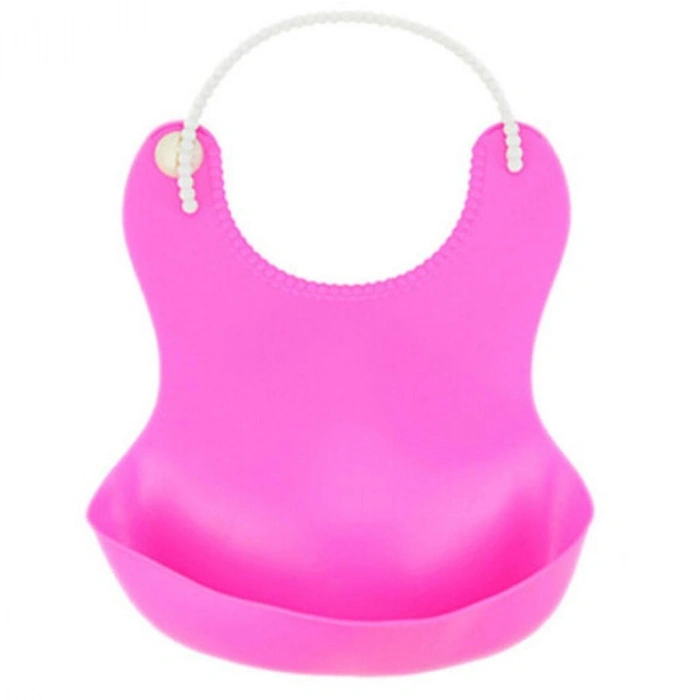 Durukar® Çocuk Bebek Mama Önlüğü Dökülme Engelleyici Bükülebilir Pembe