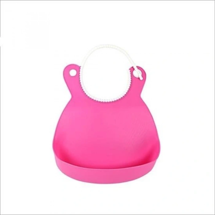 Durukar® Çocuk Bebek Mama Önlüğü Dökülme Engelleyici Bükülebilir Pembe