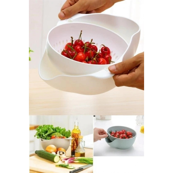 Durukar® Multi-Purpose 360-Degree Rotatable Practical Basin Kitchen Strainer Sieve