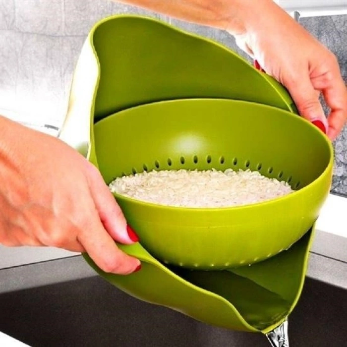 Durukar® Multi-Purpose 360-Degree Rotatable Practical Basin Kitchen Strainer Sieve