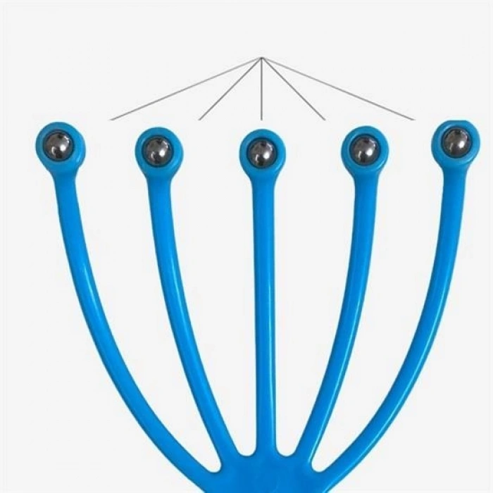 Durukar® Multi-Functional 5-Tip Ball-Head Neck Leg Arm Massager Relaxing Head Massage Tool