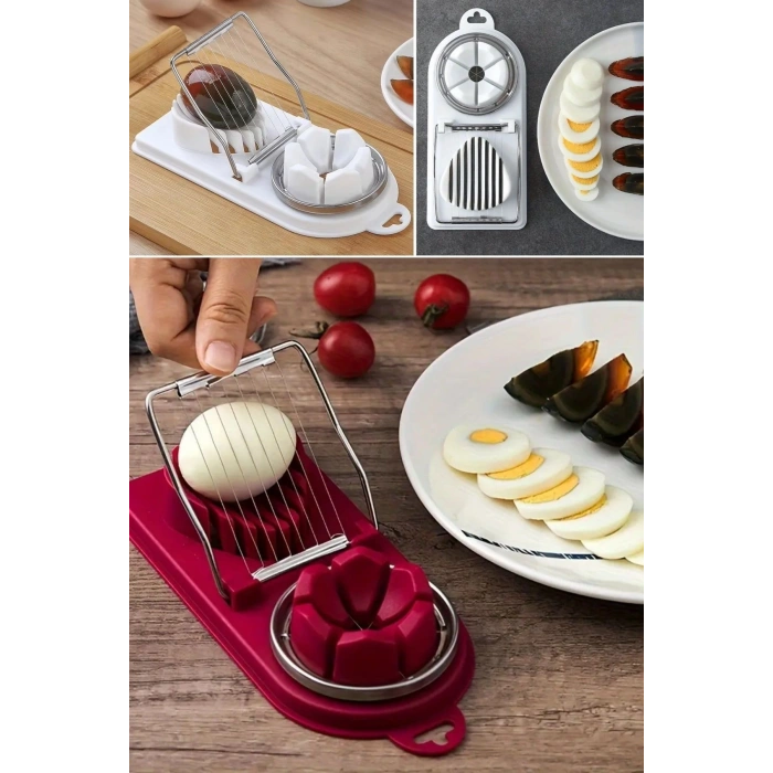 Durukar® Çok Fonksiyonlu Eşit Yumurta ,Meyve Dilimleyici Kesici Aparat