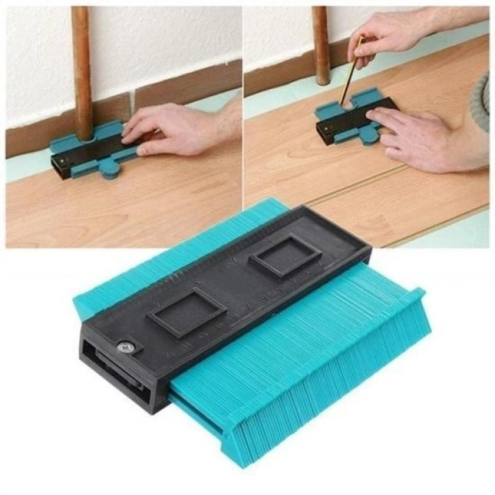 Durukar® Multi-Functional Plastic Contour Gauge Wood Tile Shaping Template