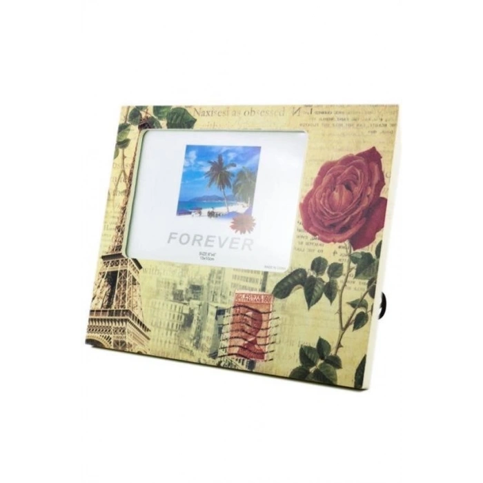 Durukar® Decotown Decorative Patterned Frame Rose-Motif Photo Frame