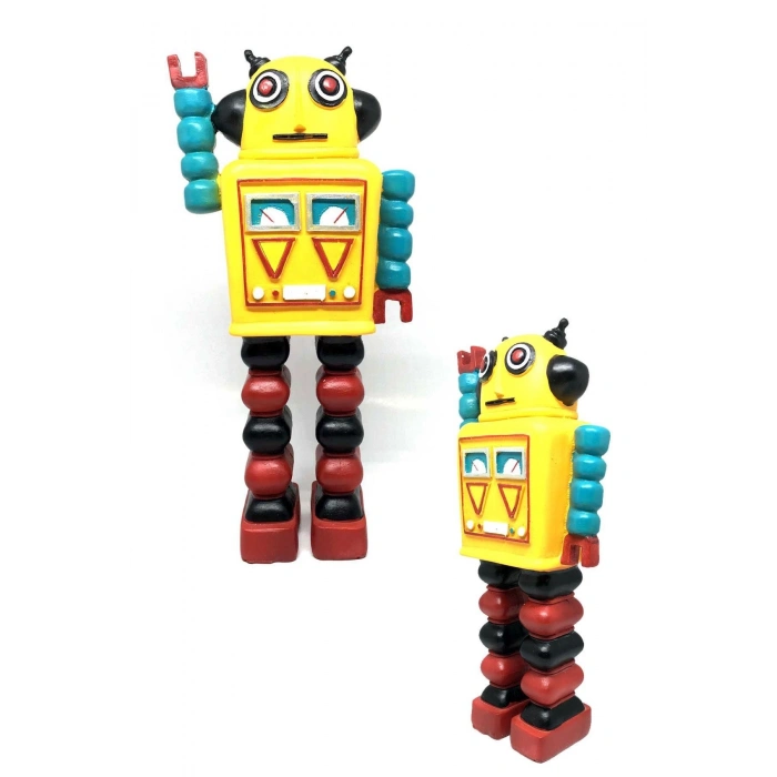 Durukar® Decotown Nostaljik Sevimli Uzaylı Robot Şeklinde Figür Biblo