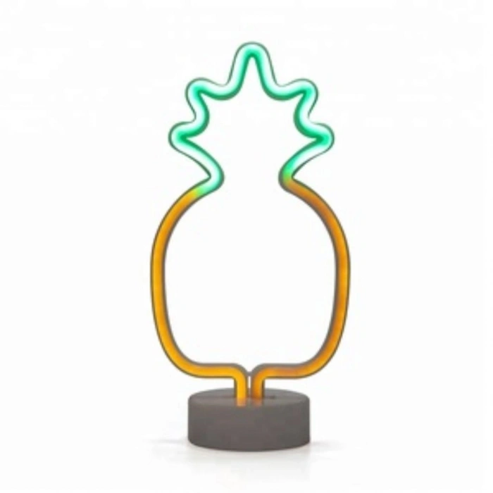 Durukar® Dekoratif Ananaslı Neon Led Masa Ve Gece Lambası Hediyelik Lamba