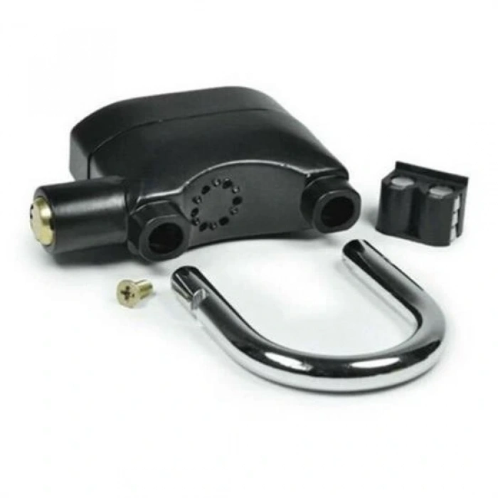 Durukar® Desibel Siyah Alarmlı Çok Fonksiyonlu Ekstra Güvenlikli Kare Asma Dolap Kilidi