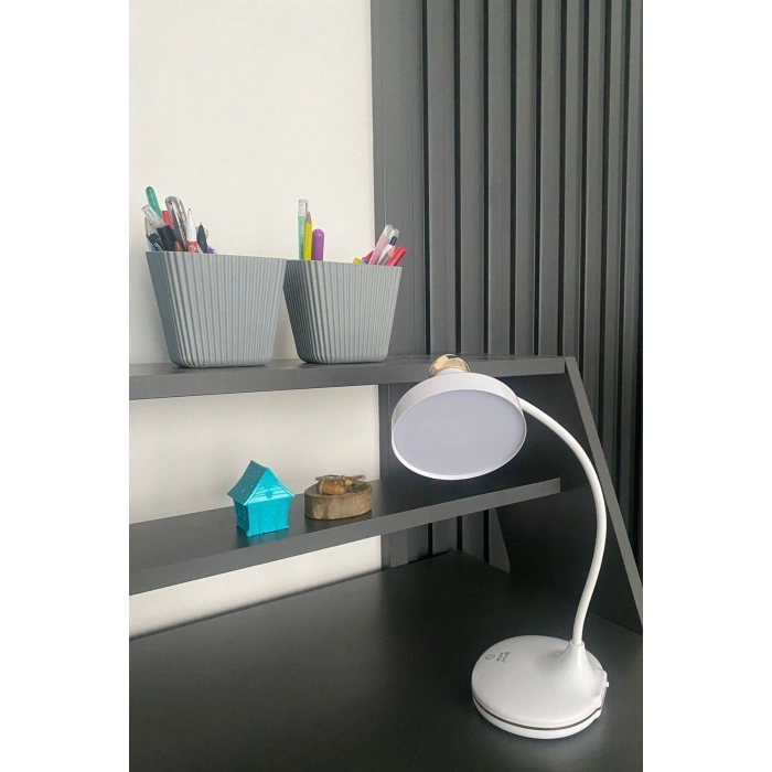 Durukar® Dokunmatik 3 Farklı LED Işıklı Çalışma Masası Üstü Lamba