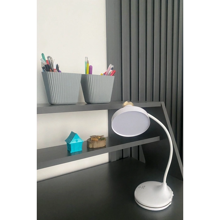 Durukar® Dokunmatik 3 Farklı LED Işıklı Çalışma Masası Üstü Lamba