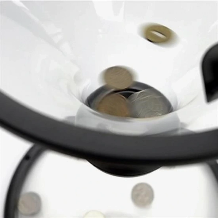 Durukar® Fun Funnel-Shaped Interesting Transparent Coin Saving Piggy Bank