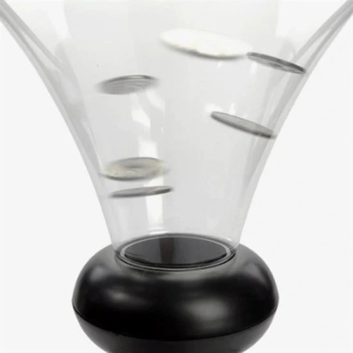 Durukar® Fun Funnel-Shaped Interesting Transparent Coin Saving Piggy Bank