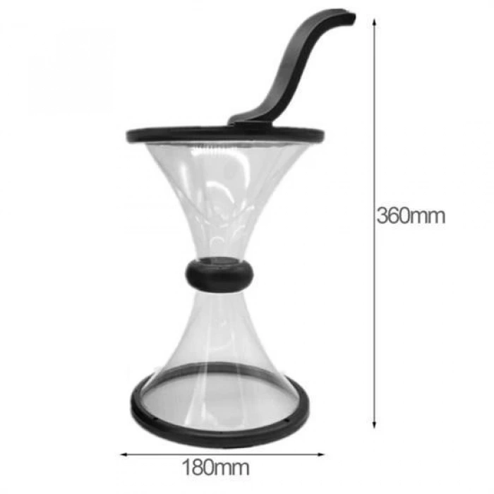 Durukar® Fun Funnel-Shaped Interesting Transparent Coin Saving Piggy Bank