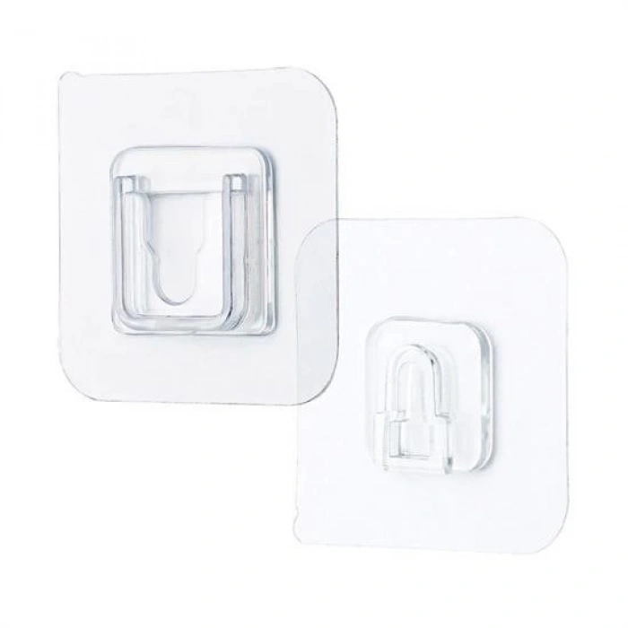 Durukar® Item Stabilizing Strap 10 Pairs Transparent Double-Sided Adhesive Interlocking Clips
