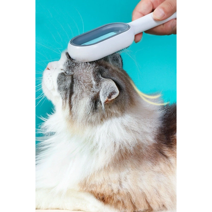 Durukar® Evcil Hayvanlar İçin Çift Taraflı Pet Fırçası Nemli Tüy Tarama Tarağı