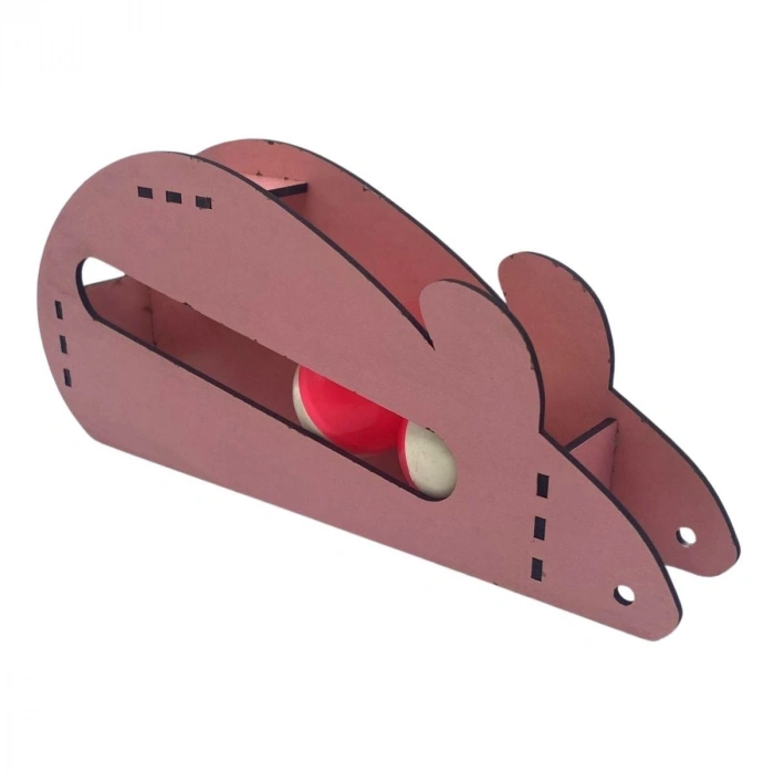 Durukar®  Fare Kedi Oyunu Ahşap 2 Toplu Kedi Oyuncağı Tahta Kedi Oyunu Tahta Fare Ve Toplu Oyuncak