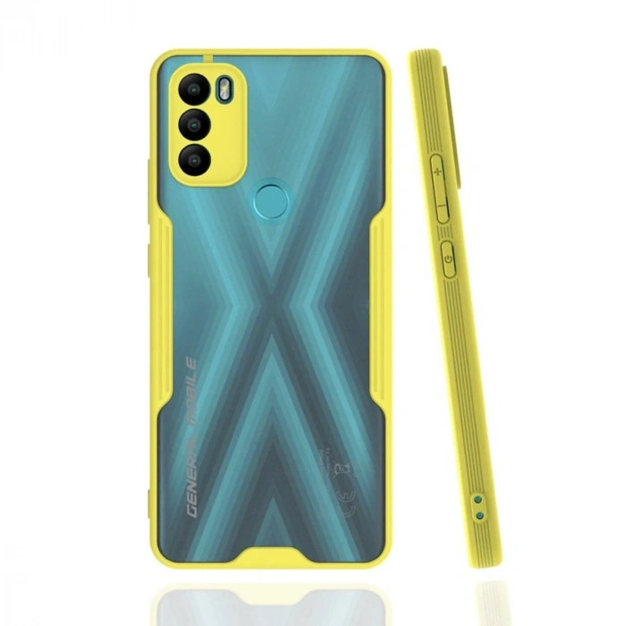 Durukar®  General Mobile GM 21 Plus Kılıf Platin Silikon - Sarı