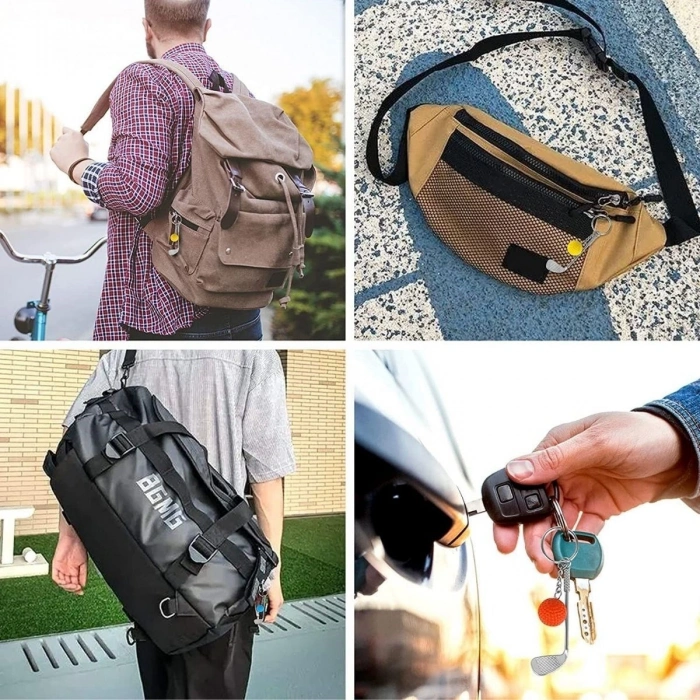 Durukar® Gerçekçi Golf Tasarımlı Şık Anahtarlık Kolye Çanta Süsü Golf Keychain