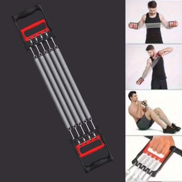 Durukar® Göğüs Genişletme ve Kuvvet Egzersiz Aleti – 5 Yaylı 5 Kademeli Ayarlanabilir Fitness ve Kuvvet Antrenmanı Ekipmanı