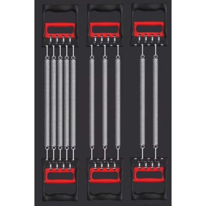 Durukar® Göğüs Genişletme ve Kuvvet Egzersiz Aleti – 5 Yaylı 5 Kademeli Ayarlanabilir Fitness ve Kuvvet Antrenmanı Ekipmanı