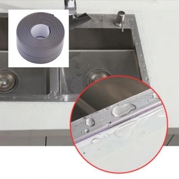 Durukar® Gri Su Sızdırmaz  Banyo Mutfak Lavabo Küvet İzolasyon Şerit Bant