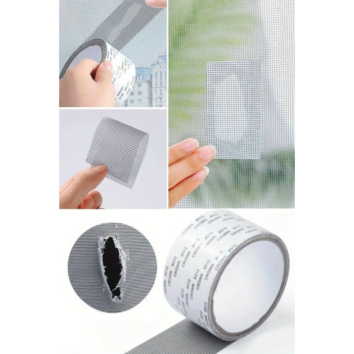 Durukar® Güçlü Yapışkanlı Pencere Tamir Bandı, Böcek Önleyici Yama Bandı 2 mt x 5 cm