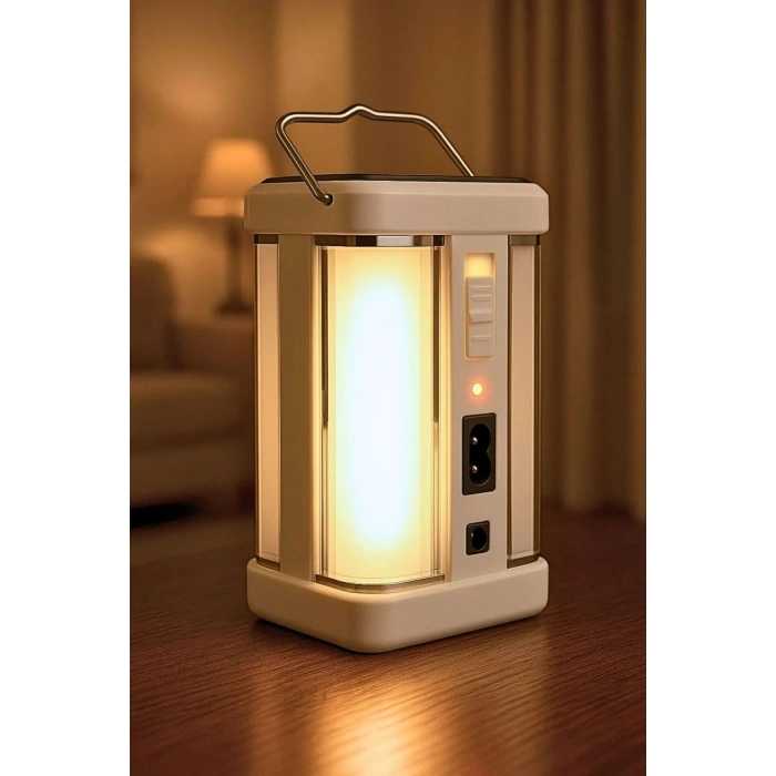 Durukar®  Güneş Enerjili Şarjlı Işık 1200mAh Yeniden Şarj Edilebilir Batarya YG-7977S